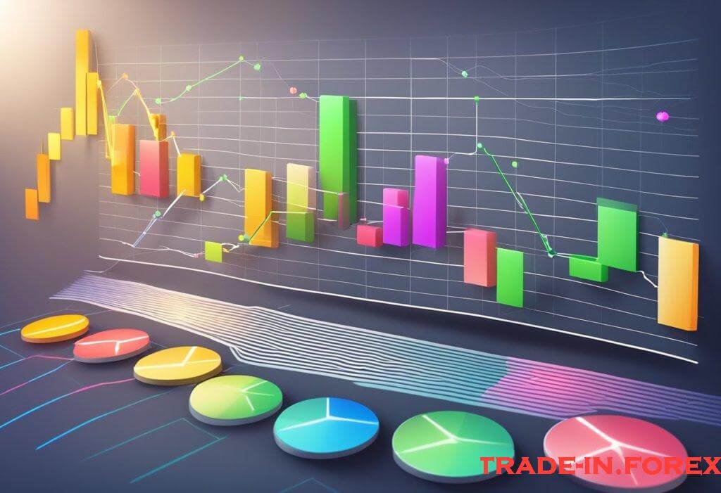 fluctuating forex trends and ranges with various indicators and analysis tools
